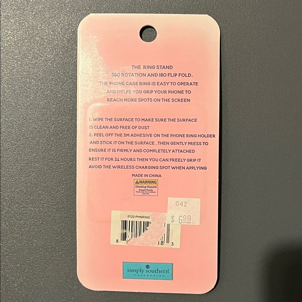 NEW Simply Southern Phone Holder Kickstand – “Peachy But Sweet” Design